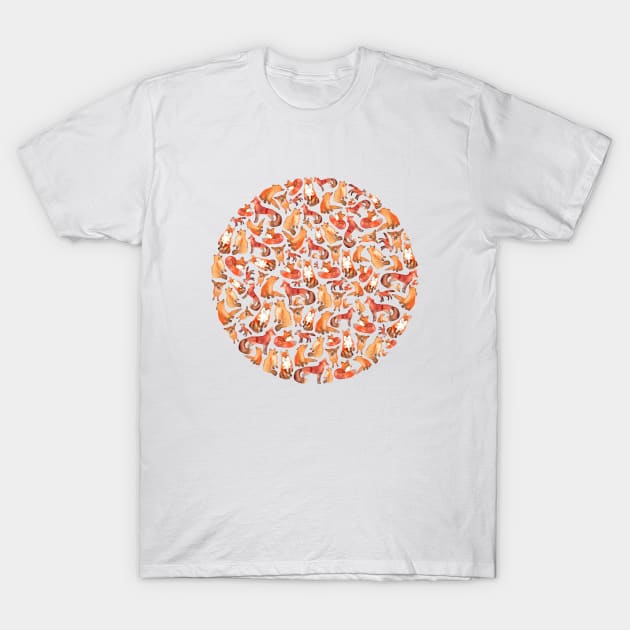 Fox Circle T-Shirt by Elena_ONeill